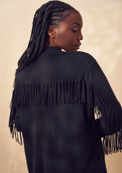BRODIE FINE CASHMERE 1022-B097 FRINGE IMOGEN JACKET