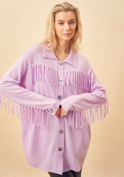 BRODIE FINE CASHMERE 1022-B097 FRINGE IMOGEN JACKET