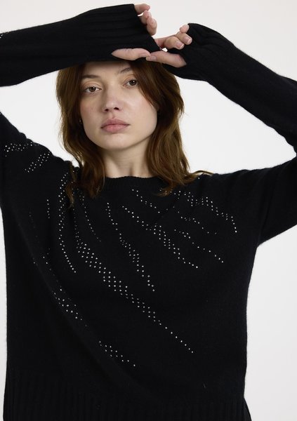 BRODIE FINE CASHMERE B010 HOT FIX ZEBRA CREW