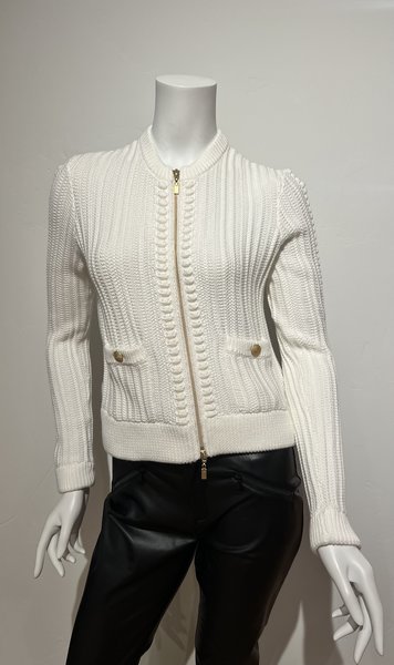 KINROSS CASHMERE LFSG5-254 COTTON BOBBLE ZIP