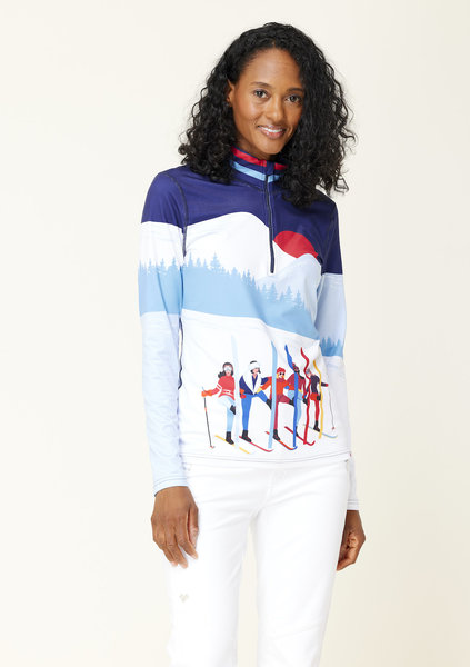 KRIMSON KLOVER F23251 AMICHE ZIP TNECK