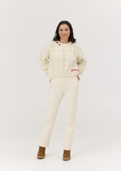 KRIMSON KLOVER F25502 FREA CABLE SWEATER