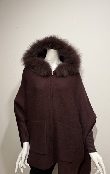 MITCHIE'S MATCHINGS POYU40 ZIP FRONT POCKET PONCHO