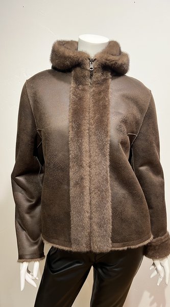 REPEAT INTERNATIONAL USA 800238 HOODED REV COAT