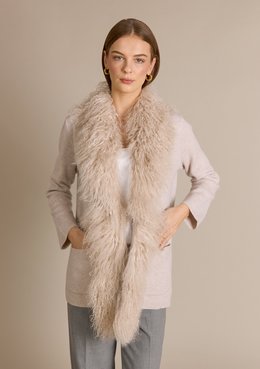 ALASHAN CASHMERE COMPANY MONGOLIAN LAMB TRIM