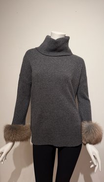 ALASHAN CASHMERE COMPANY QUEBEC CASHMERE*FOX TRIM