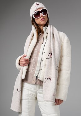 ALP N ROCK EMBROIDERED SKIER SCARF
