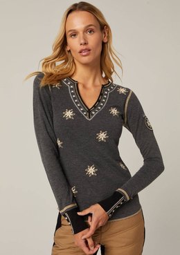 ALP N ROCK NATASHA HENLEY TEE