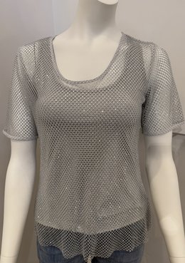AZI JEANS ZOEY CRYSTAL MESH T