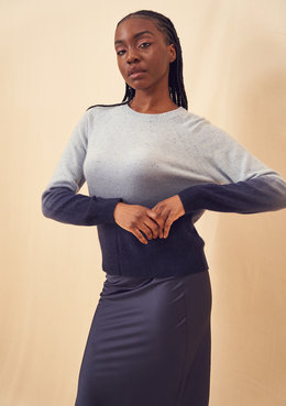 BRODIE FINE CASHMERE OMBRE IVY CREW