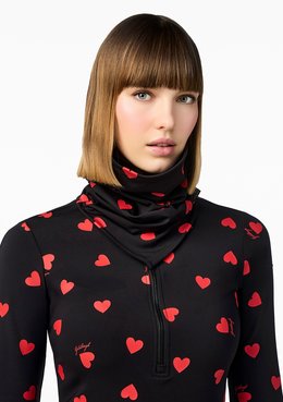 GOLDBERGH AIMI HEART ZIP TNECK