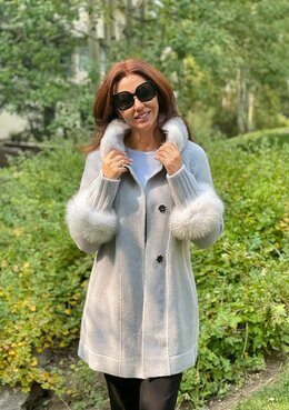 cashmere swing cardigan