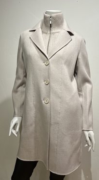 KINROSS CASHMERE KNIT INSERT COAT