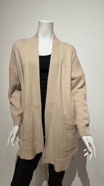 KINROSS CASHMERE LUREX EASY CARDIGAN