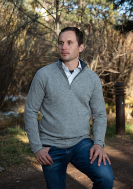 KINROSS CASHMERE MENS SPORT ZIP SWTR