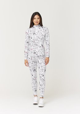 KRIMSON KLOVER GRAFFITI ZIP TNECK