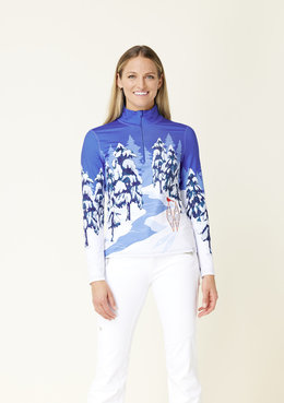 KRIMSON KLOVER WHITEOUT ZIP TNECK