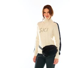 M. MILLER FURS INC. FUR TRIM FANNYPACK