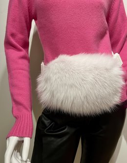 M. MILLER FURS INC. FUR TRIM FANNYPACK