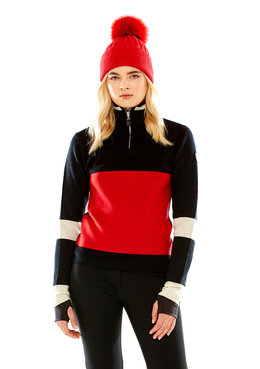 M. MILLER FURS INC. MODERN HALF ZIP