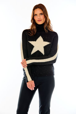 M. MILLER FURS INC. STAR FIRE*SEQUINS MOCK