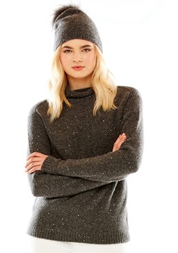 M. MILLER FURS INC. STAR SEQUIN SWEATER