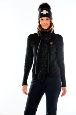 M. MILLER FURS INC. ZIPSTAR*SEQUIN SWEATER