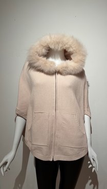 MITCHIE'S MATCHINGS ANGELA SHORT ZIP PONCHO