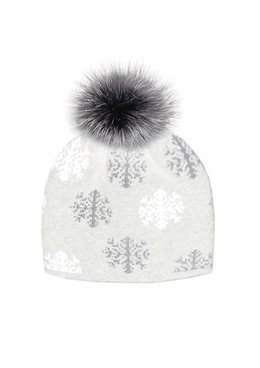 MITCHIE'S MATCHINGS SNOWFLAKES POM