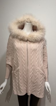 MITCHIE'S MATCHINGS ZIP CABLE PONCHO