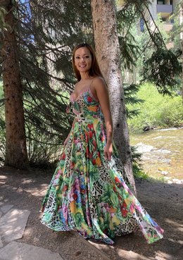 OO LA LA SPAGETTI STRAP DRESS