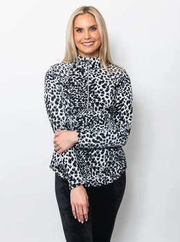 SNO SKINS SPOTS ZIP TURTLENECK