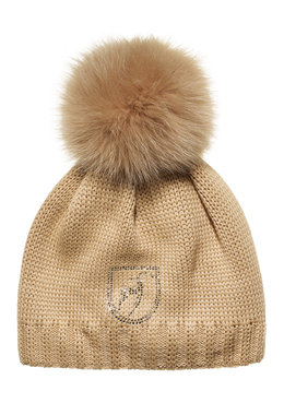 TONI SAILER SPORTS BEANIE SOLID POM