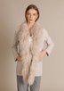 ALASHAN CASHMERE COMPANY MONGOLIAN LAMB TRIM ladies sportwear solid sweaters