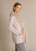ALASHAN CASHMERE COMPANY MONGOLIAN LAMB TRIM ladies sportwear solid sweaters