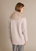 ALASHAN CASHMERE COMPANY MONGOLIAN LAMB TRIM ladies sportwear solid sweaters