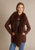 ALASHAN CASHMERE COMPANY MONGOLIAN LAMB TRIM ladies sportwear solid sweaters