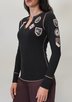 ALP N ROCK USA RESORT HENLEY lady misc ski ski t-necks