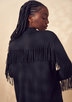 BRODIE FINE CASHMERE FRINGE IMOGEN JACKET ladies sportwear solid sweaters