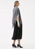 BRODIE FINE CASHMERE FRINGE PONCHO ladies sportwear solid sweaters