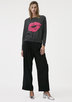 BRODIE FINE CASHMERE KISS SWEAT ladies sportwear solid sweaters