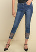 JOSEPH RIBKOFF INC CUTOUT BOTTOM JEAN ladies sportwear ladies jeans