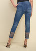 JOSEPH RIBKOFF INC CUTOUT BOTTOM JEAN ladies sportwear ladies jeans