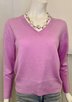 KINROSS CASHMERE CRYSTAL VNECK ladies sportwear solid sweaters