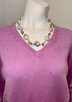 KINROSS CASHMERE CRYSTAL VNECK ladies sportwear solid sweaters