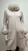 KINROSS CASHMERE FOX TRIM ZIP COAT ladies sportwear solid sweaters