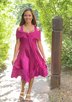 KOMAROV/KISCA SHAWL SHOULDER DRESS ladies sportwear ladies dresses