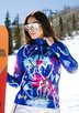 KRIMSON KLOVER GRAFFITI ZIP TNECK lady misc ski ski t-necks