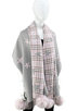 MITCHIE'S MATCHINGS PLAID WRAP WITH STARS ladies accessories scarves