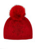 MITCHIE'S MATCHINGS SNOWFLAKE CRYSTAL POM headwear beanie